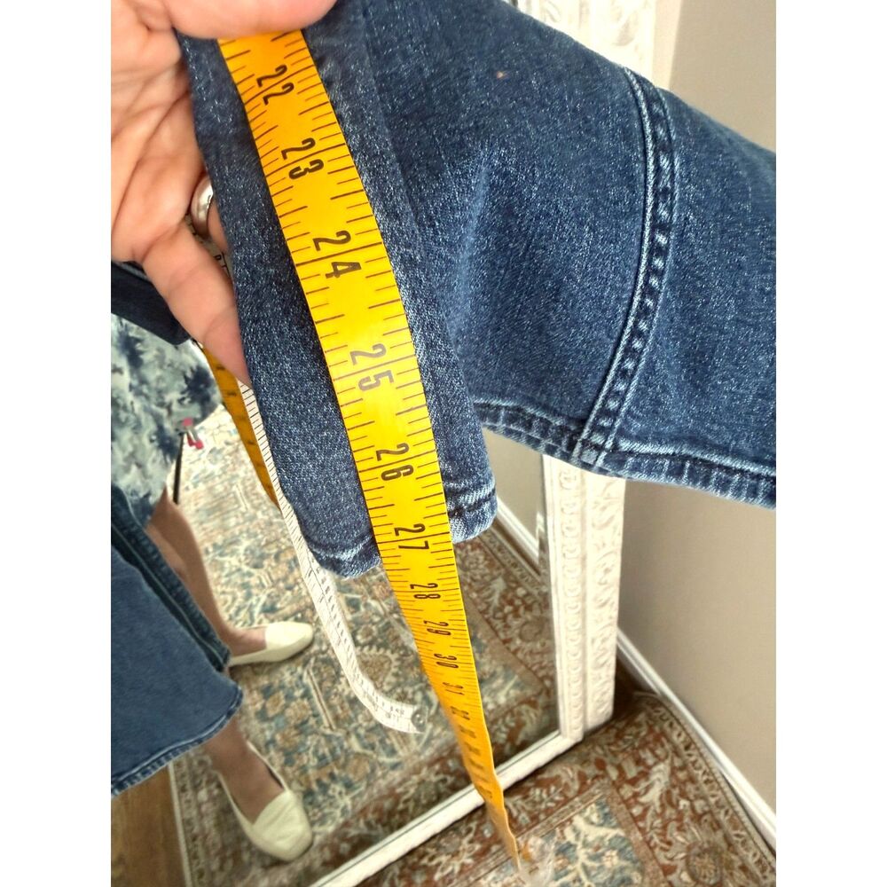 American Eagle Super High Rise Baggy Wide Leg Jeans 000 Short - Picture 6 of 7